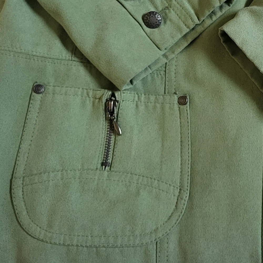 ConradC Faux Suede Women's Button Down Jacket Size 14 - Picture 7 of 12